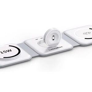 15W for Magnetic Multple Devices,UCOMX Nano Pro 3-in-1 Wireless Charging Station
